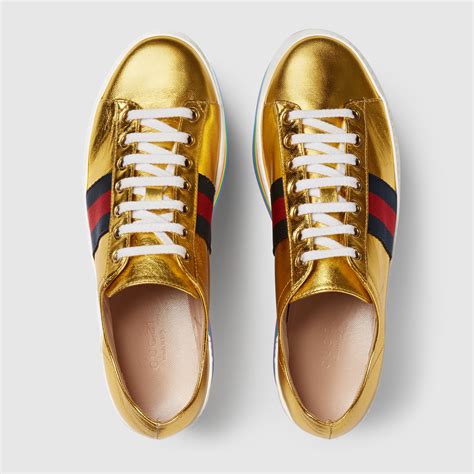 sneaker gucci pelle blu|farfetch gucci sneakers.